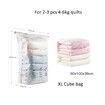 4pcs NO Pump No tool requried Sit Press Roll Compression Storage Bags Vacuum Sealer Bags Jumbo Blankets Bedding Clothes Quilts Duvets Storage Bags