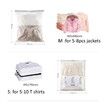 4pcs NO Pump No tool requried Sit Press Roll Compression Storage Bags Vacuum Sealer Bags Jumbo Blankets Bedding Clothes Quilts Duvets Storage Bags