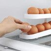 Automatic Scrolling Eggs Rack Holder Storage Box Plastic Eggs Basket Container Dispenser Organizer Closet For Fridge Kitch