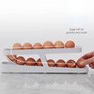 Automatic Scrolling Eggs Rack Holder Storage Box Plastic Eggs Basket Container Dispenser Organizer Closet For Fridge Kitch