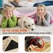 4pcs Rug Carpet Grippers Triangle Rubber Mat Sticker Reusable Non Slip Silicone Washable Grips Home Bath Room Corners Pads