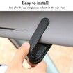 Sunglasses Holders for Car Sun Visor,Magnetic Leather Glasses Eyeglass Hanger Clip for Car,Ticket Card Clip Eyeglasses Mount,Car Visor Accessories (Black)