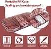 Pill Cutter for Small or Large Pills, Portable Pill Organizer (Pink)