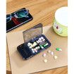 Travel Pill Case ,Portable Pill Organizer with Built-in Pill Cutter