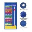 Kids Daily Schedule Pocket Chart Blue Class Schedule Pocket Classroom Calendar