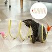 Folded Cat Tunnel, Folded Cat Tunnel Spring, Folded Cat Tunnel Toy, Folded Cat Tunnel for Indoor, Cat Tunnel Tube Pet Collapsible Toy