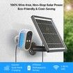 Wireless Solar Security Surveillance Camera 1080P Rechargeable WiFi IP  with 2-Way Audio,Light Siren Alarm,Motion Detection,Night Vision  32G SD card