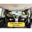 Car Divider Curtains Sun Shade-Privacy Travel Nap Night Car Camping Detachable Simple Curtain (Black)