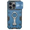 iPhone 14 Pro Max Case Armor Compatible with MagSafe with Rotatable Kickstand & Camera Cover-Blue