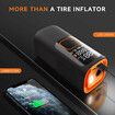 Tire Inflator 160PSI Portable Air Compressor 12V DC Air Pump with LCD Dual Screen Auto Tire Pump for Car Balls