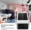 1080P Solar Surveillance Camera, IP66 Weaterproof WiFi Security Camera