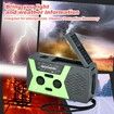 Weather Emergency Solar Crank Radio with Flashlight Reading Lamp Portable Camping AM FM NOAA SOS Alarm-Red