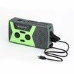 Weather Emergency Solar Crank Radio with Flashlight Reading Lamp Portable Camping AM FM NOAA SOS Alarm-Red