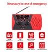 Weather Emergency Solar Crank Radio with Flashlight Reading Lamp Portable Camping AM FM NOAA SOS Alarm-Green