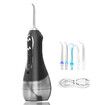 Portable Dental Flosser with 5 Modes, 6 Replaceable Jet Tips, Rechargeable Waterproof Teeth Cleaner for Home and Travel