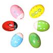 Easter Basket Stuffers Maracas Eggs for Kids Set of 6 Easter Eggs Wooden Percussion Musical Shaker Egg for Toddlers Kids Babies Boys Girls Gifts