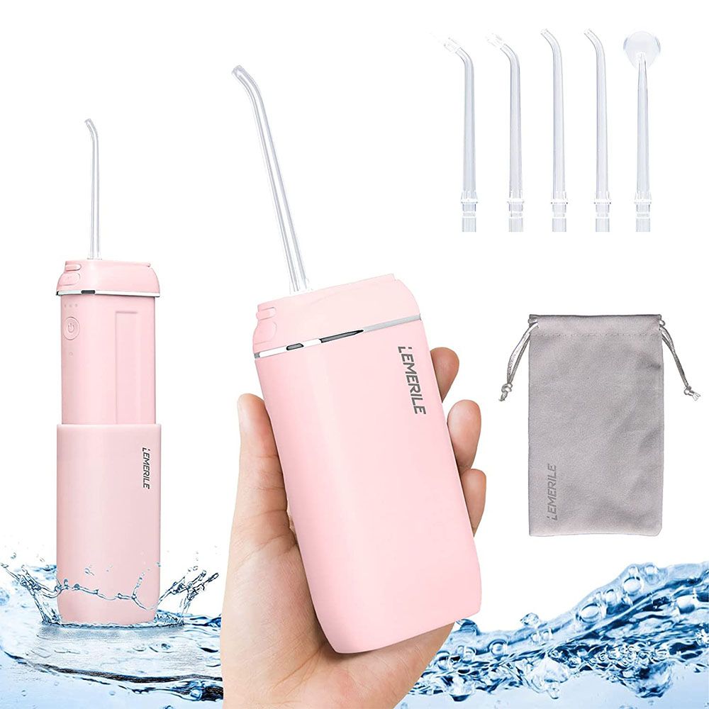 Portable Dental Irrigator, Mini Cordless Oral Irrigator, Water Teeth Cleaner for Travel and Home, Dental Flosser for Teeth, Gums, Braces(1 Pack)