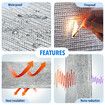 Foil Insulation Rolls Reflective Heat Shield Radiant Barrier Cell Aluminium XPE Flat Roofing Wall Loft Attic Home DIY Projects 90x3335cm 30sq m