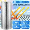 Foil Heat Barrier Shield Reflective Radiant Cell Insulation Rolls Roofing Aluminium XPE 90x1112cm 10sq m Ceiling Attic Loft Wall Window