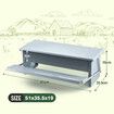 Auto Chicken Feeder Poultry Chook Food Feeding Automatic Treadle Dispenser Rat Water Proof Galvanised Steel Self Opening Coop 9L