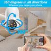 1080P Lamp Camera 360 Rotate Full Color Night Vision Smart Wifi Camera Outdoor Security Camera Track Video Surveillance