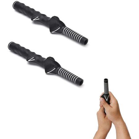 Golf Club Grip Golf Swing Trainer Training Grip,Teaching Right-Handed Practice Aid, 2PCS