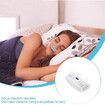 Portable 3-Level Electric Variable Speed Anti-snoring Device, Anti snoring Nose Clip (White)