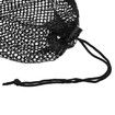 Nylon Mesh Golf Pouch Black Golf Ball Bag Can Hold 48-56 Golf Balls Storage Pouch 1 Pack