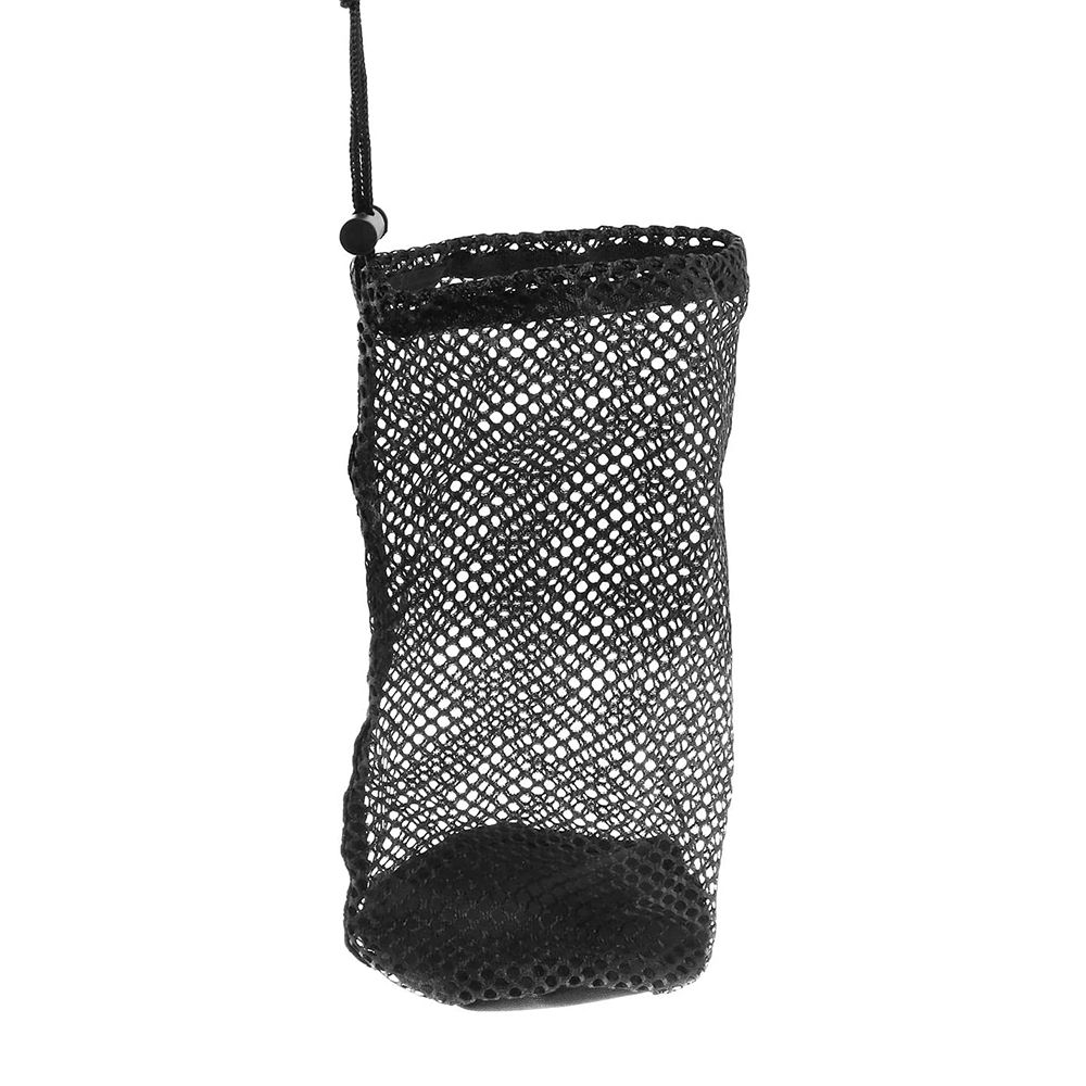 Nylon Mesh Golf Pouch Black Golf Ball Bag Can Hold 48-56 Golf Balls Storage Pouch 1 Pack