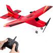 Remote Control Plane Ready to Fly, 2.4GHz Remote Control Airplane, Easy to Fly RC Glider for Kids & Beginners(Red)