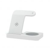 Devanti 4-in-1 Wireless Charger Dock Fast Charging for Phone White