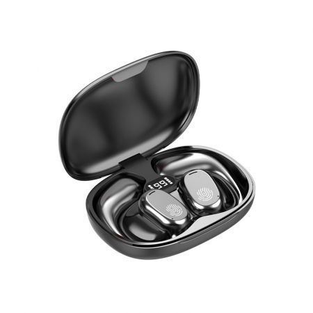 Wireless Ear Clip Bone Conduction Headphones 5.3,Mini Wireless Ear Clip Bone Conduction Earbuds