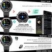 2023 Newest Smart Watch Bracelet 2 in 1 TWS Wireless Earbuds 1.28Inch Heart Rate Blood Pressure Sports Waterproof Smartwatch Color Silver