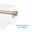 Toilet Paper Holder SUS304 Stainless Steel,Modern Round Tissue Roll Holders Wall Mount,Toilet Paper Roll Dispenser Bathroom 5 inch TP Holder for Kitchen Washroom,Brushed Gold