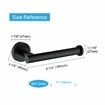 Toilet Paper Holder SUS304 Stainless Steel,Modern Round Tissue Roll Holders Wall Mount,Toilet Paper Roll Dispenser Bathroom 5 inch TP Holder for Kitchen Washroom,Matte Black