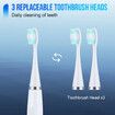 Electric Tooth Cleaner,  Dental Calculus Remover,Tooth Scraper Teeth Cleaning Kit with 3 Cleaning Heads, 5 Modes, Oral Mirror, White