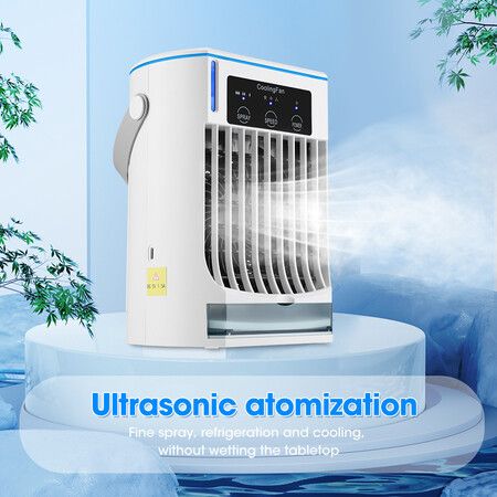 Portable Air Conditioner Mini Fan Cooler Air Cooler USB Air Conditioning 3 Gear Speed Air Cooling Fan Humidifier for Home Office