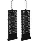 2pcs Score Counter,Golf Stroke Counter Golf Score Card Counter Black