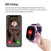 4G Kids Smart Watch Phone SOS Call Vedio Call Camera GPS Tracker SOS HD Video Call Touch Screen IP67 Waterproof for Christmas Birthday Gifts Col.Pink