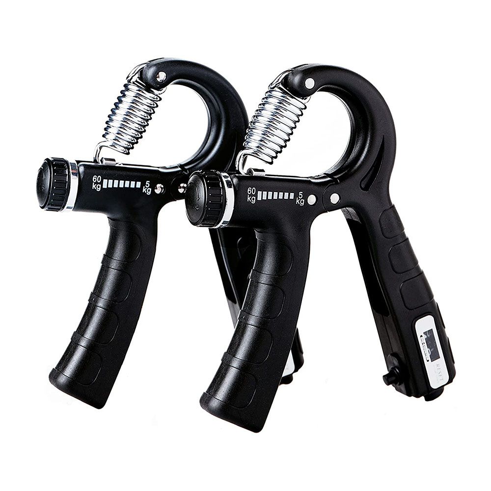 Hand Grip Strengthener 2 Pack, Grip Trainer, Forearm Exerciser with Counter, Adjustable Resistance 11-132lbs, Portable Forearm Exercise Equipment