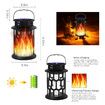 Hanging Solar Flame Light Lawn Camping Lamp Decor Landscape Patio Garden LED Atmosphere Candle Light