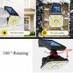 Solar Light Outdoor 54 COB LED Motion Sensor Light, 2400mah 360? Rotating Head Wide Angle Illumination, 3 Modes Wireless Security Wall Lighting