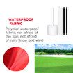 Golf Flagstick Mini, Putting Red Flag with White Number for Yard, 1 Pack
