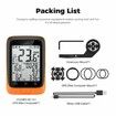 Bike Computer GPS Wireless ANT+ Cycling Computer GPS with Bluetooth with Speedometer with Auto Backlight IP67-Orange