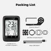 Bike Computer GPS Wireless ANT+ Cycling Computer GPS with Bluetooth with Speedometer with Auto Backlight IP67-Black