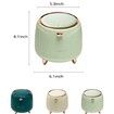 0.4 Gallon Desktop Kitchen Mini Bathroom Trash Cans with Lid Waste Basket for Office Bedroom-Green