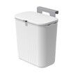 Hanging Trash Can with Lid 9 L Kitchen Compost Bin for Under Sink Small Trash Can with Lid for Cupboard Countertop