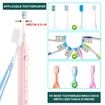 UV Toothbrush Sanitizer Fan Drying Function Holder Wall Mounted No Drilling Cleaner Sterilizer-5 Slots