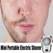 Mini Shaver Portable Electric Shaver,Electric Razor for Men,Mini-Shave Pocket Portable Shavers,USB Rechargeable Waterproof Shaver Easy One-Button Wet and Dry Use Suitable for Home,Car,Travel (Silver)