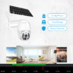 Solar Camera Outdoor Remote Hd Yuntai Low Power Doodle Wireless Surveillance Camera(Operated with Wifi and TF Card is not Included)